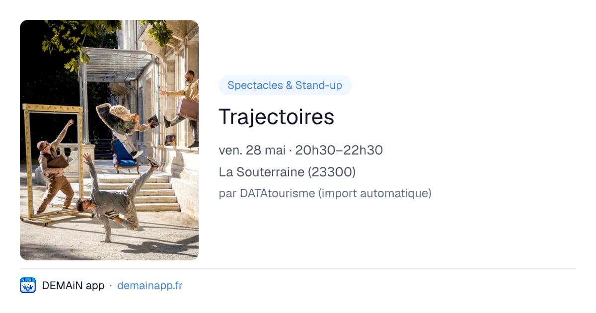 Trajectoires — La Souterraine