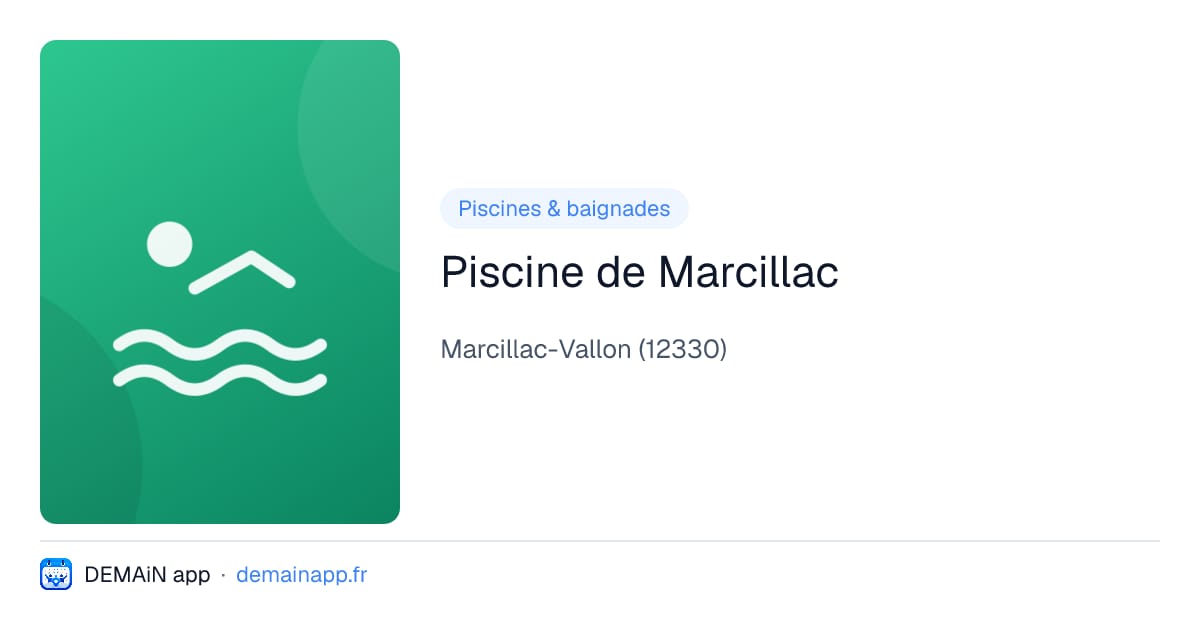 Piscine de Marcillac — Marcillac-Vallon