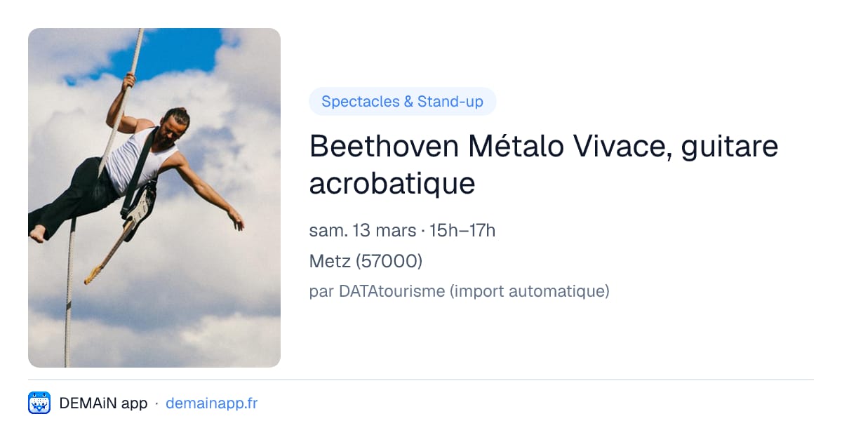 Beethoven Métalo Vivace, guitare acrobatique — Metz