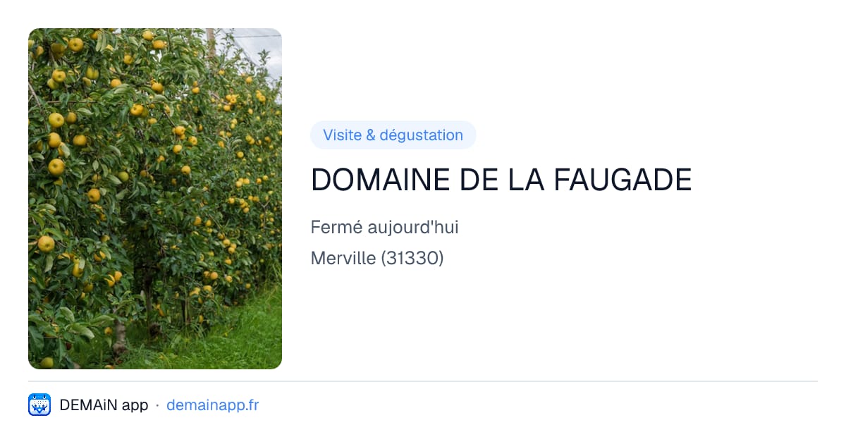 DOMAINE DE LA FAUGADE — Merville