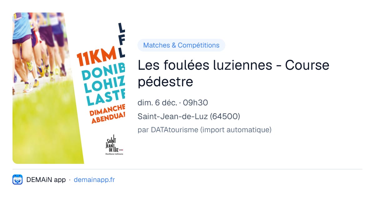 Les foulées luziennes - Course pédestre — Saint-Jean-de-Luz