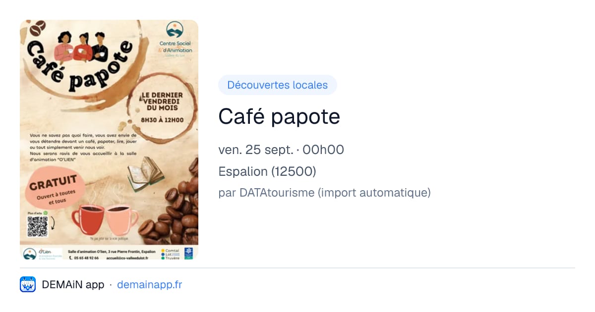 Café papote — Espalion