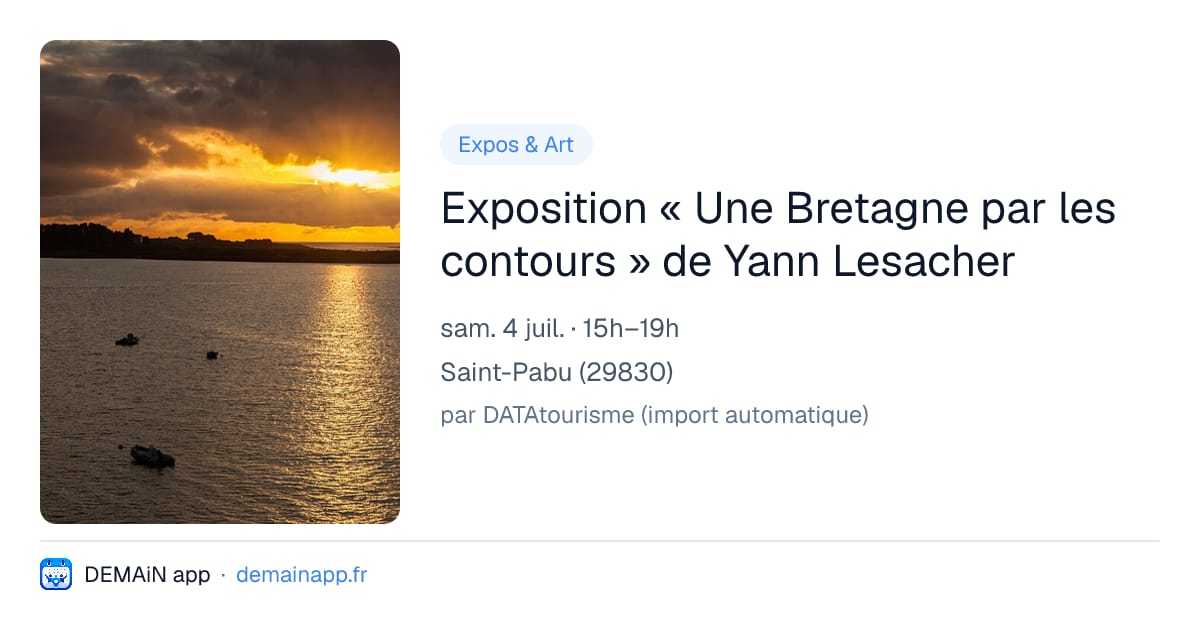 Exposition « Une Bretagne par les contours » de Yann Lesacher — Saint-Pabu