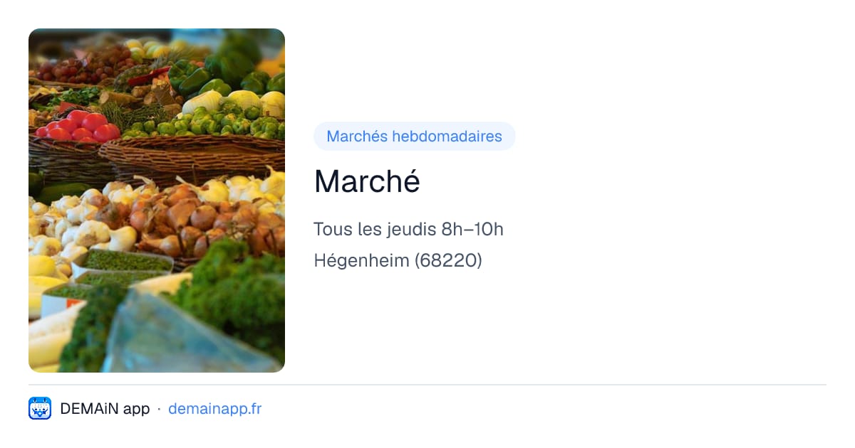 Marché — Hégenheim