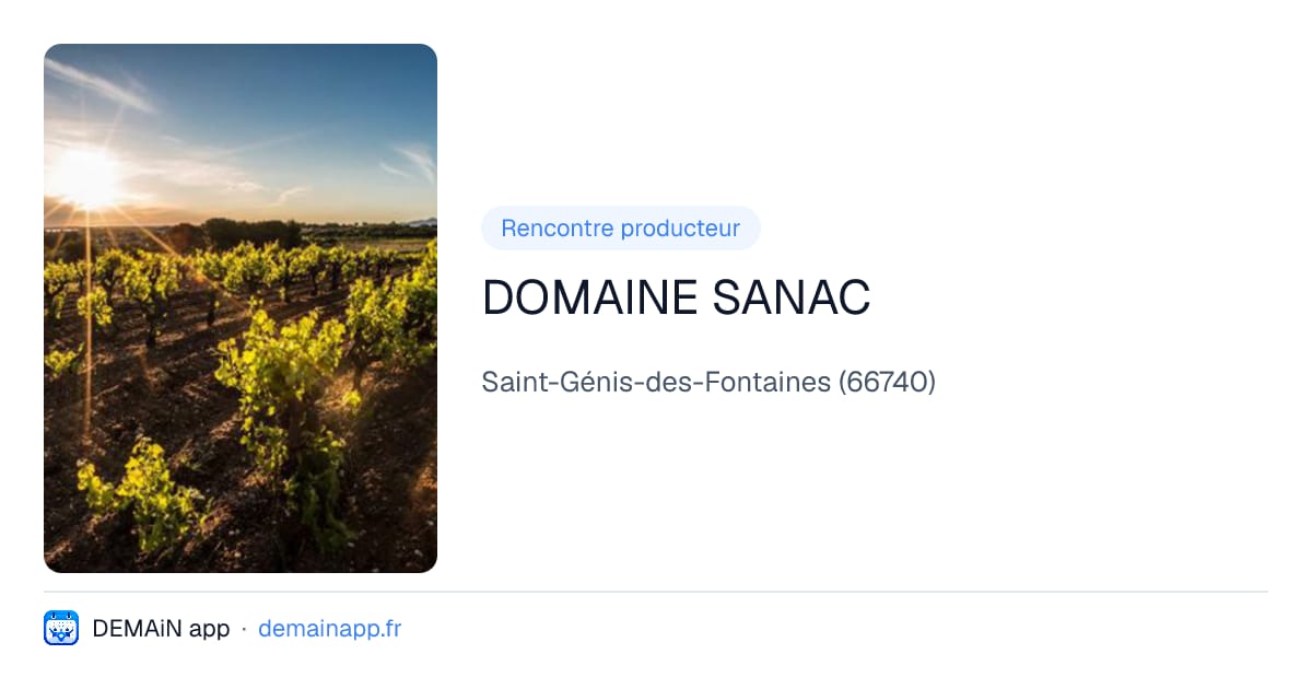 DOMAINE SANAC — Saint-Génis-des-Fontaines
