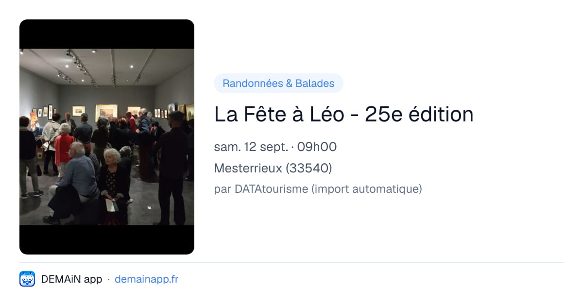 La Fête à Léo - 25e édition — Mesterrieux