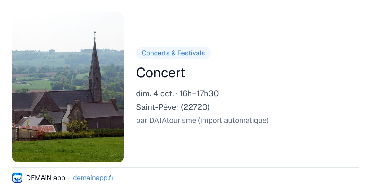 Concert — Saint-Péver