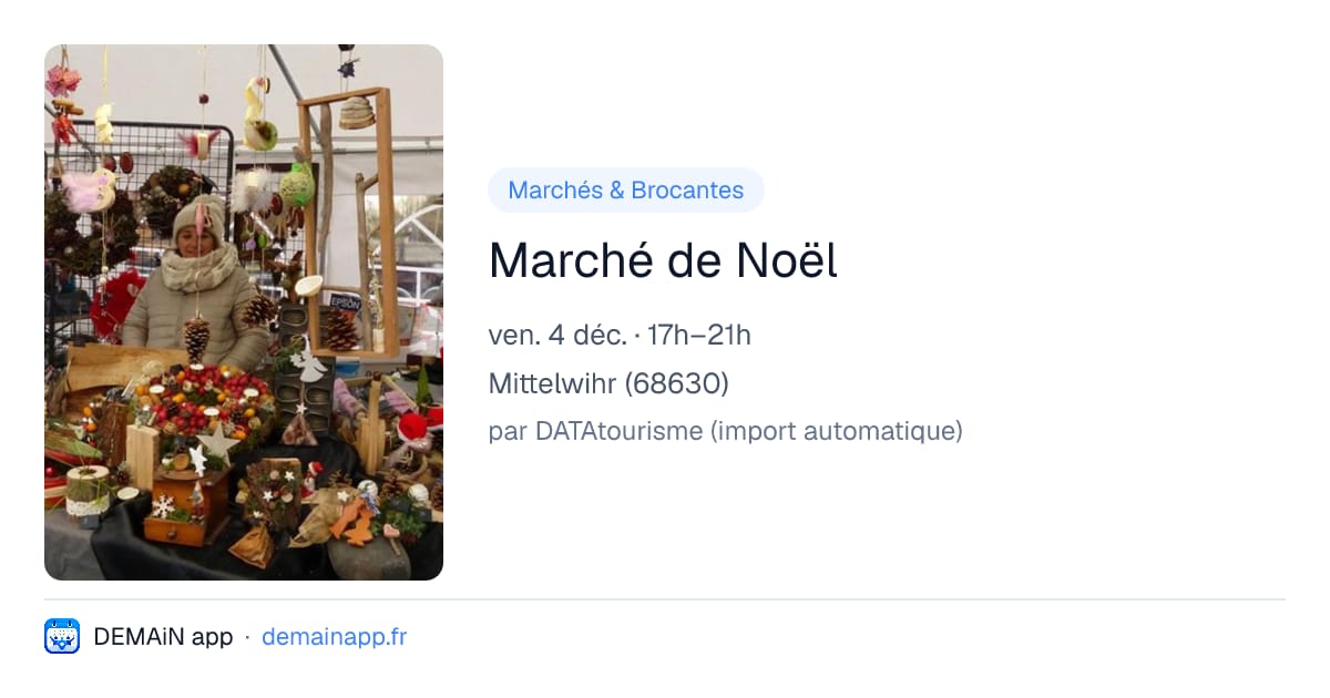 Marché de Noël — Mittelwihr