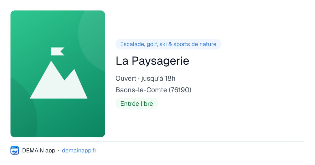 La Paysagerie — Baons-le-Comte