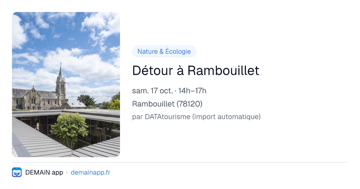 Détour à Rambouillet — Rambouillet