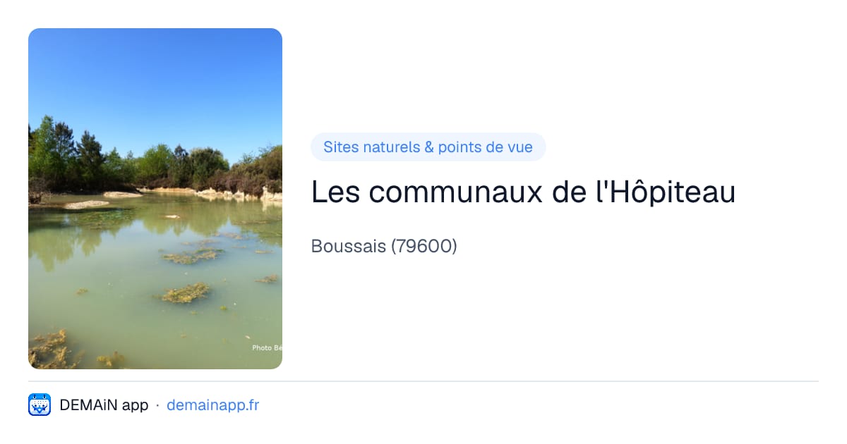 Les communaux de l'Hôpiteau — Boussais