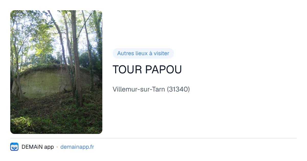 TOUR PAPOU — Villemur-sur-Tarn