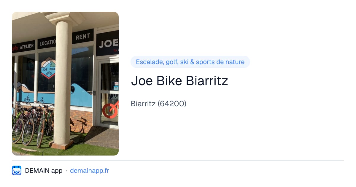 Joe Bike Biarritz — Biarritz