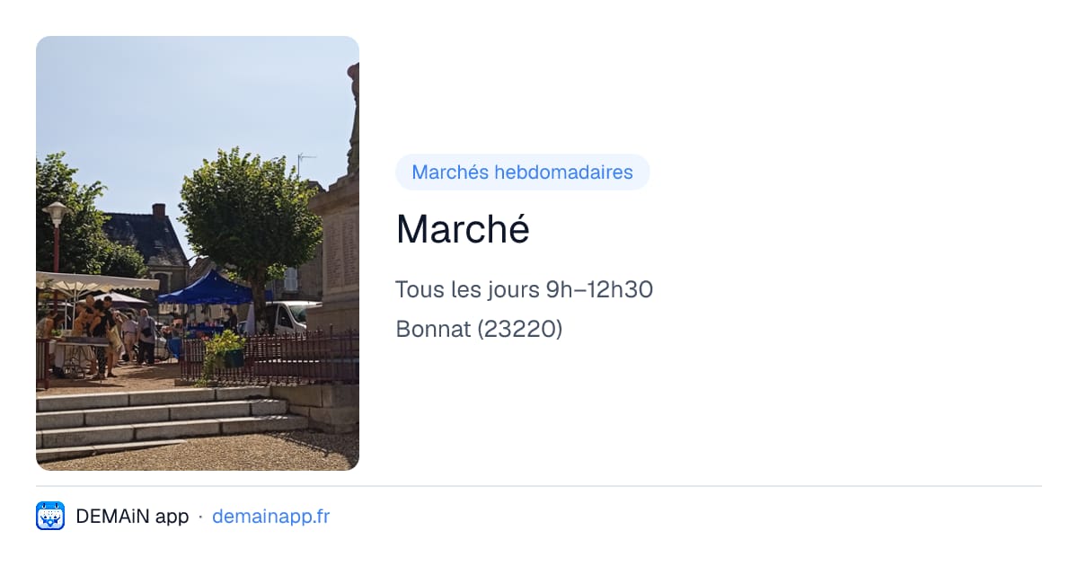 Marché — Bonnat