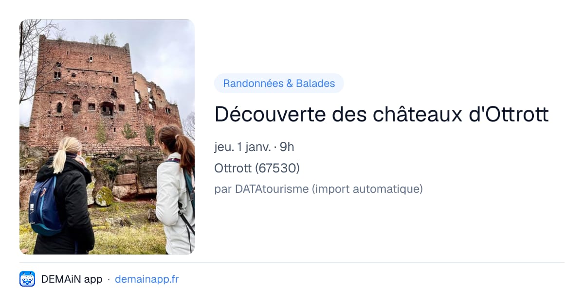 Découverte des châteaux d'Ottrott — Ottrott