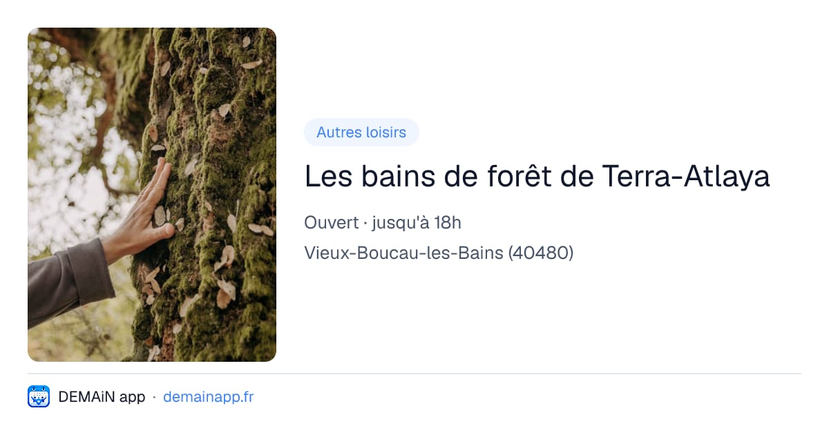 Les bains de forêt de Terra-Atlaya — Vieux-Boucau-les-Bains