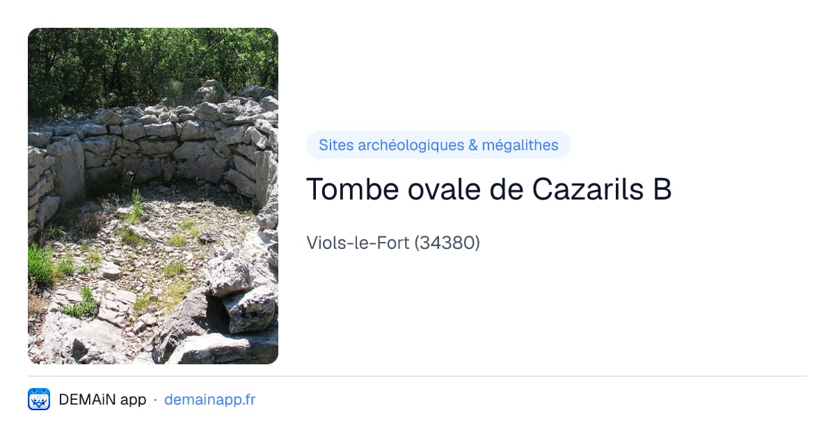 Tombe ovale de Cazarils B — Viols-le-Fort
