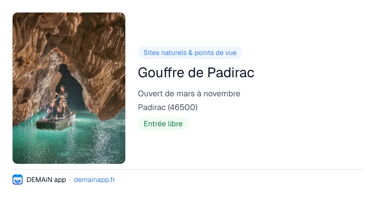 Gouffre de Padirac — Padirac