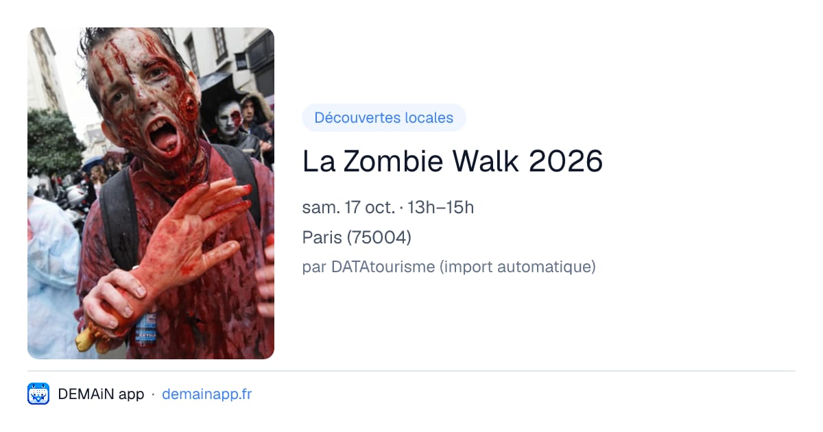 La Zombie Walk 2026 — Paris