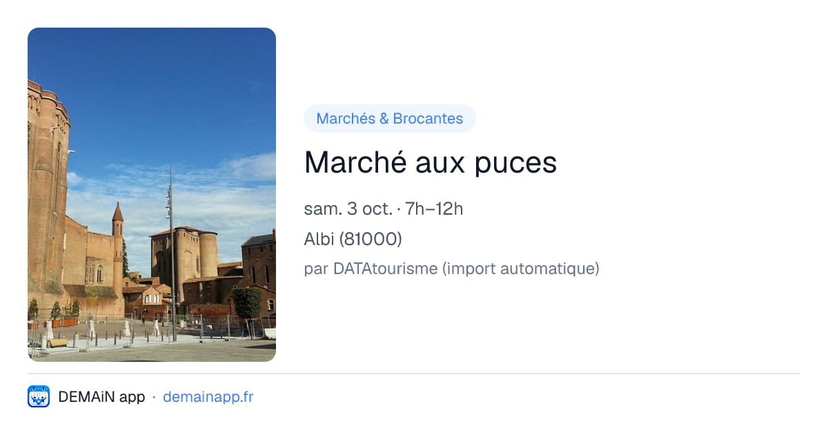 Marché aux puces — Albi