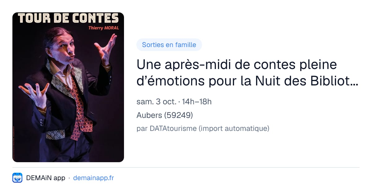 Une après-midi de contes pleine d’émotions pour la Nuit des Bibliothèques ! — Aubers