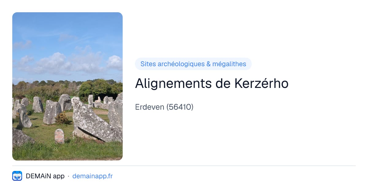 Alignements de Kerzérho — Erdeven