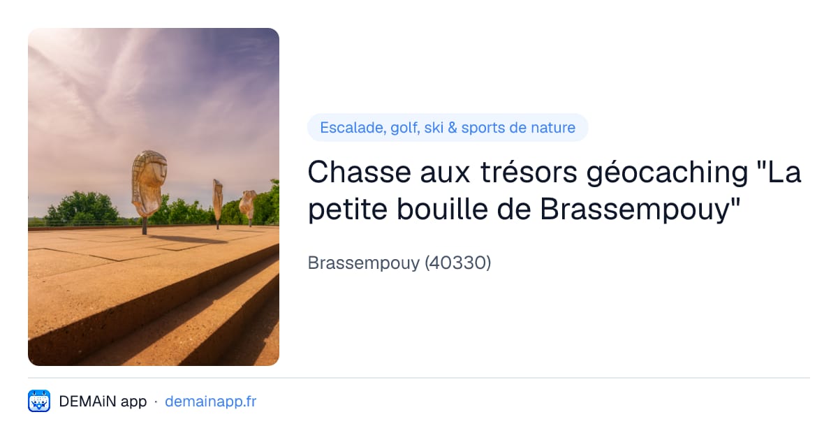 Chasse aux trésors géocaching "La petite bouille de Brassempouy" — Brassempouy