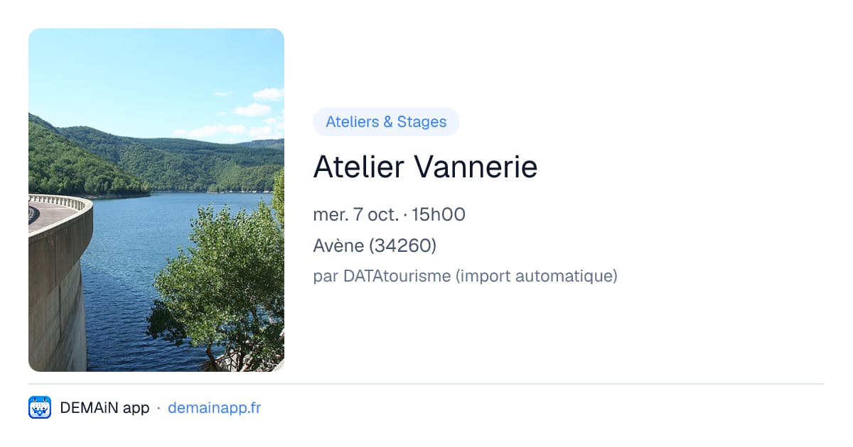Atelier Vannerie — Avène