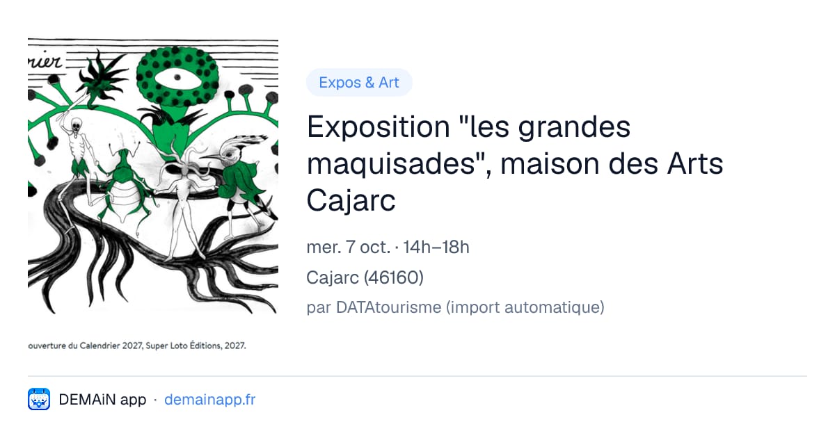 Exposition "les grandes maquisades", maison des Arts Cajarc — Cajarc