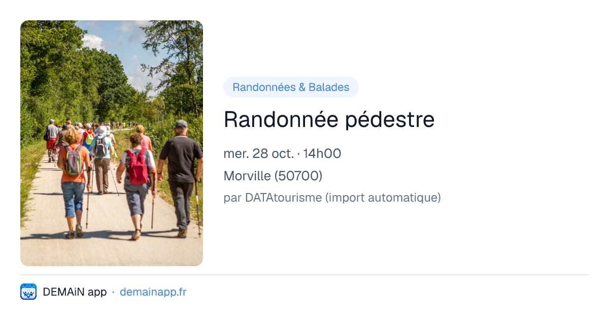 Randonnée pédestre — Morville