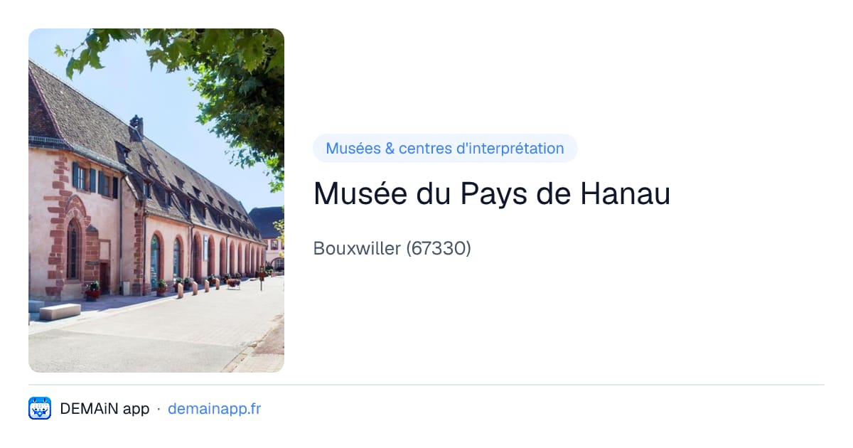 Musée du Pays de Hanau — Bouxwiller
