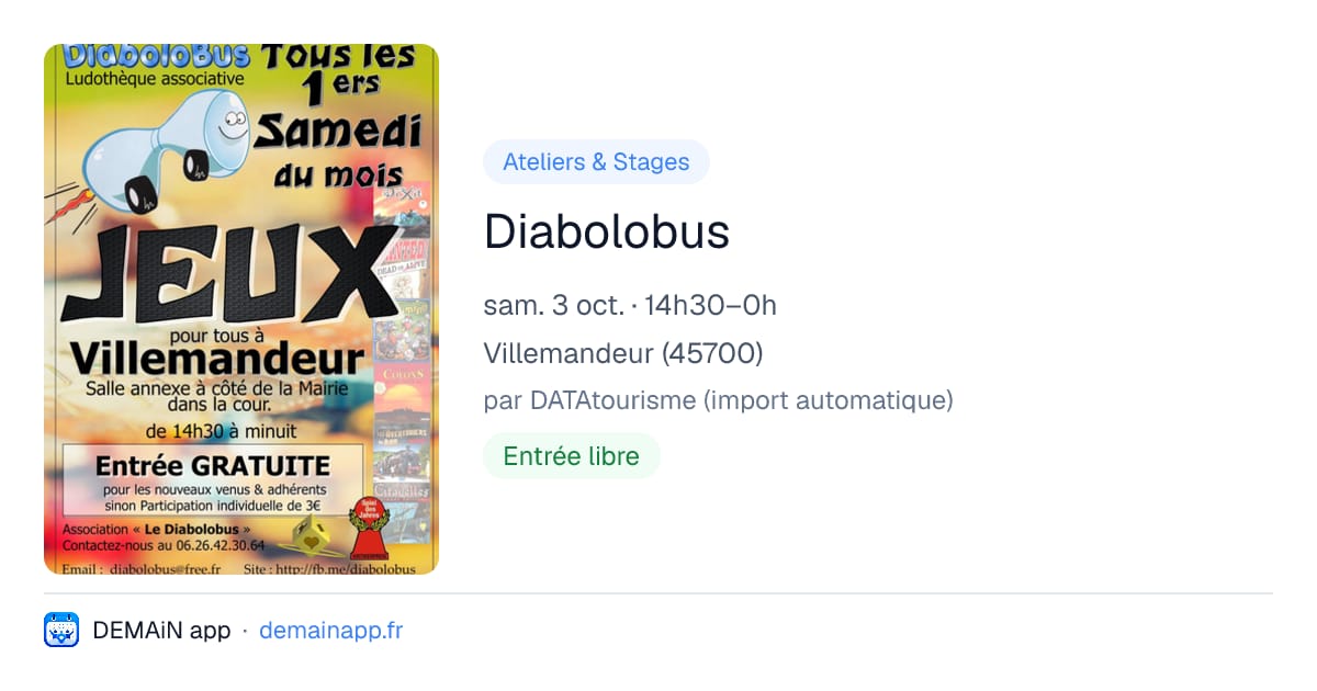 Diabolobus — Villemandeur