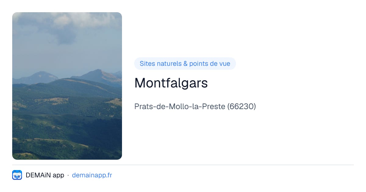 Montfalgars — Prats-de-Mollo-la-Preste