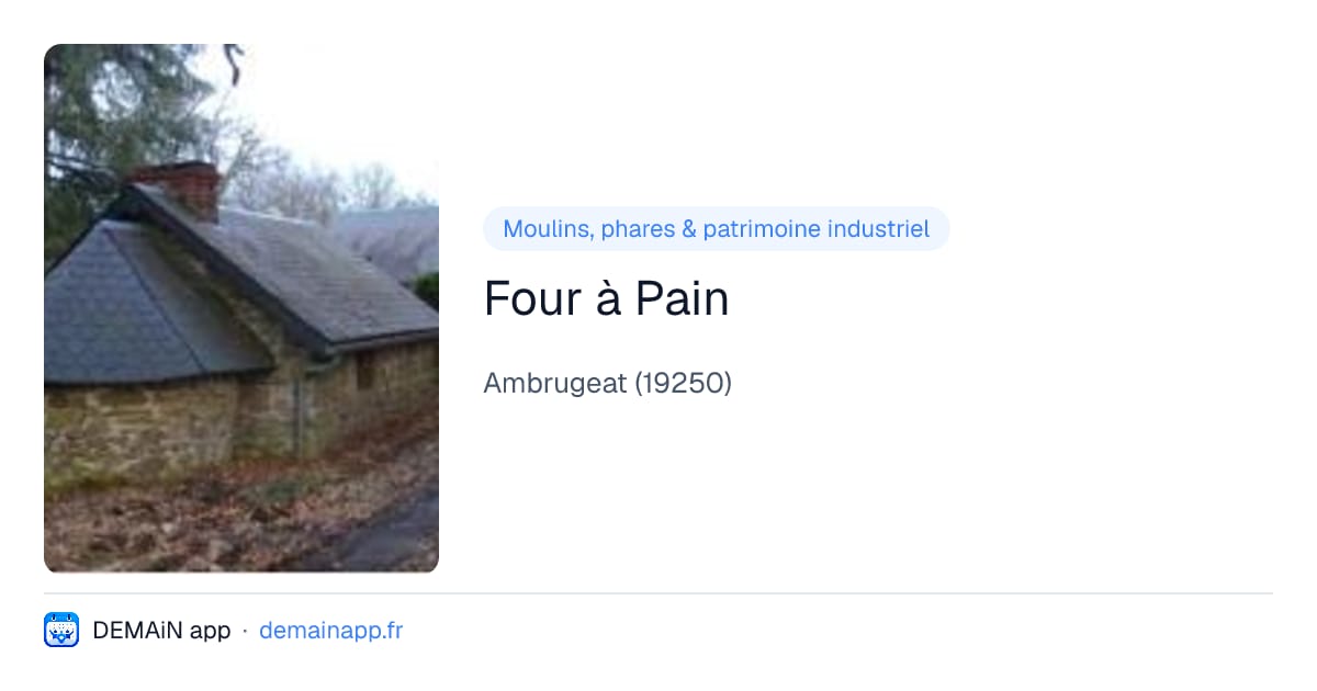 Four à Pain — Ambrugeat