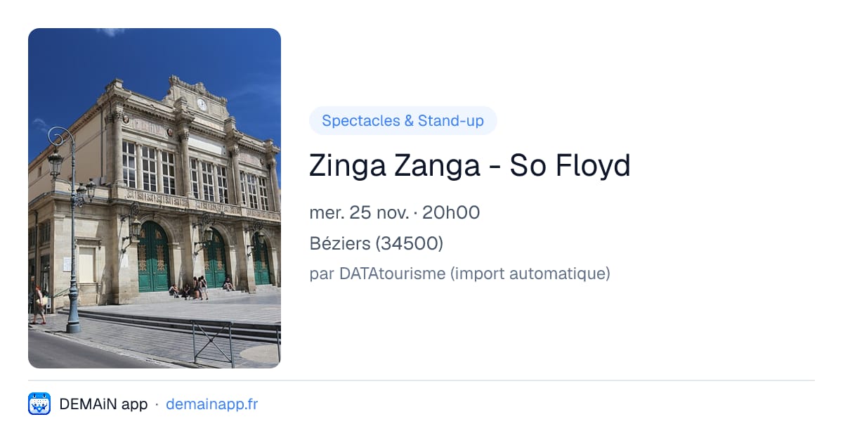 Zinga Zanga - So Floyd — Béziers