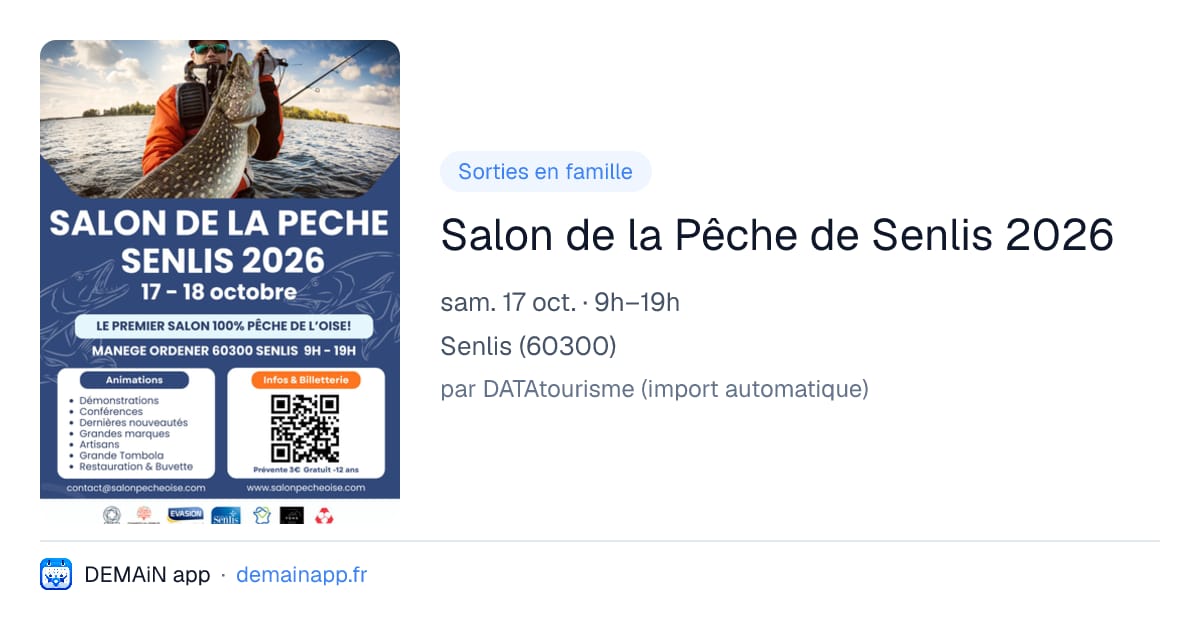 Salon de la Pêche de Senlis 2026 — Senlis