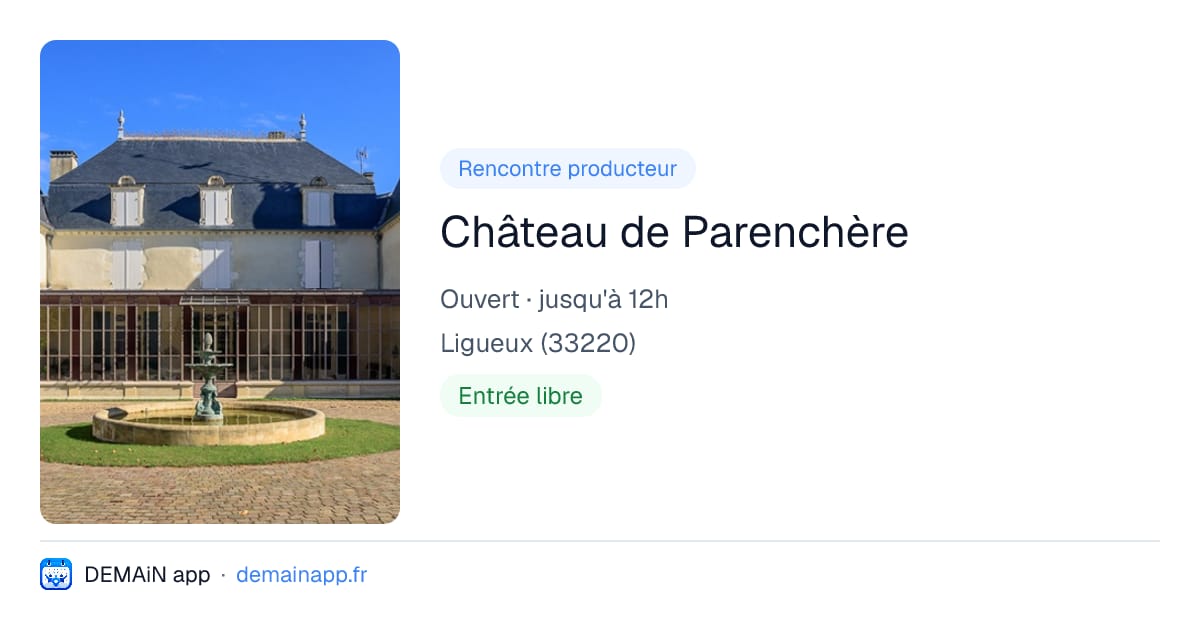 Château de Parenchère — Ligueux