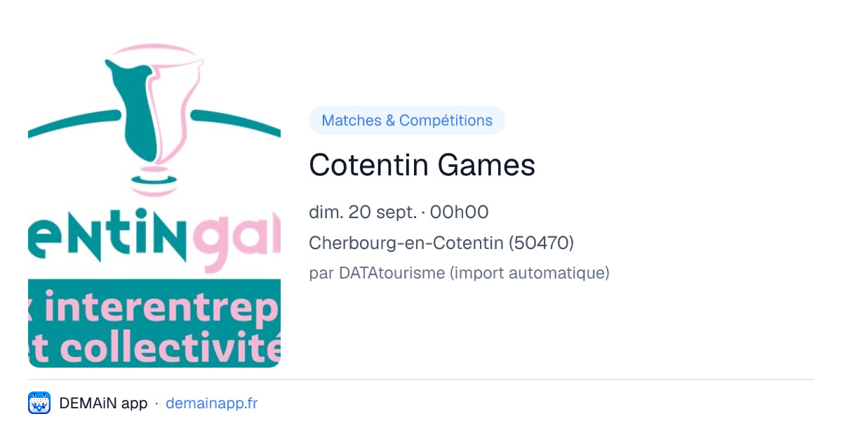 Cotentin Games — Cherbourg-en-Cotentin