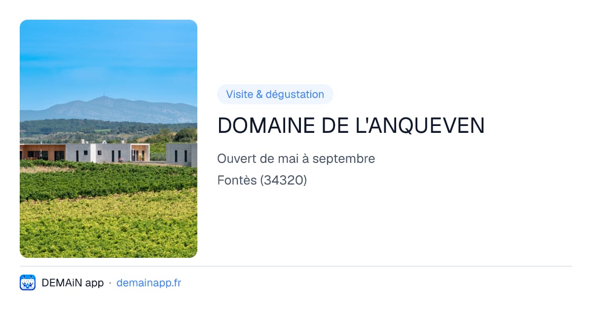 DOMAINE DE L'ANQUEVEN — Fontès