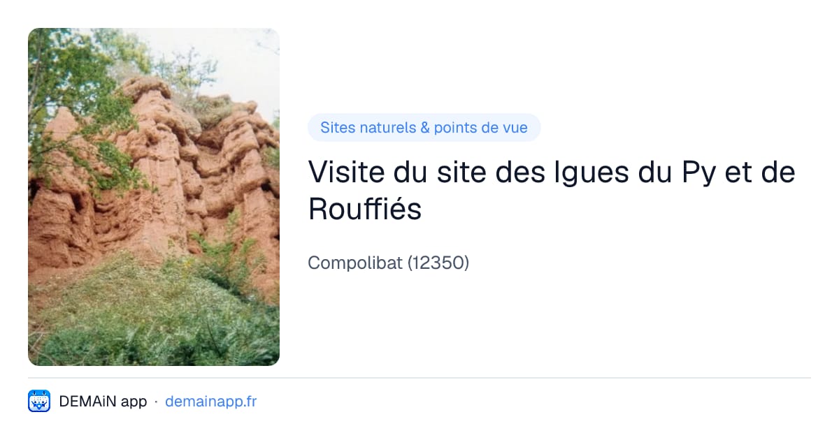 Visite du site des Igues du Py et de Rouffiés — Compolibat