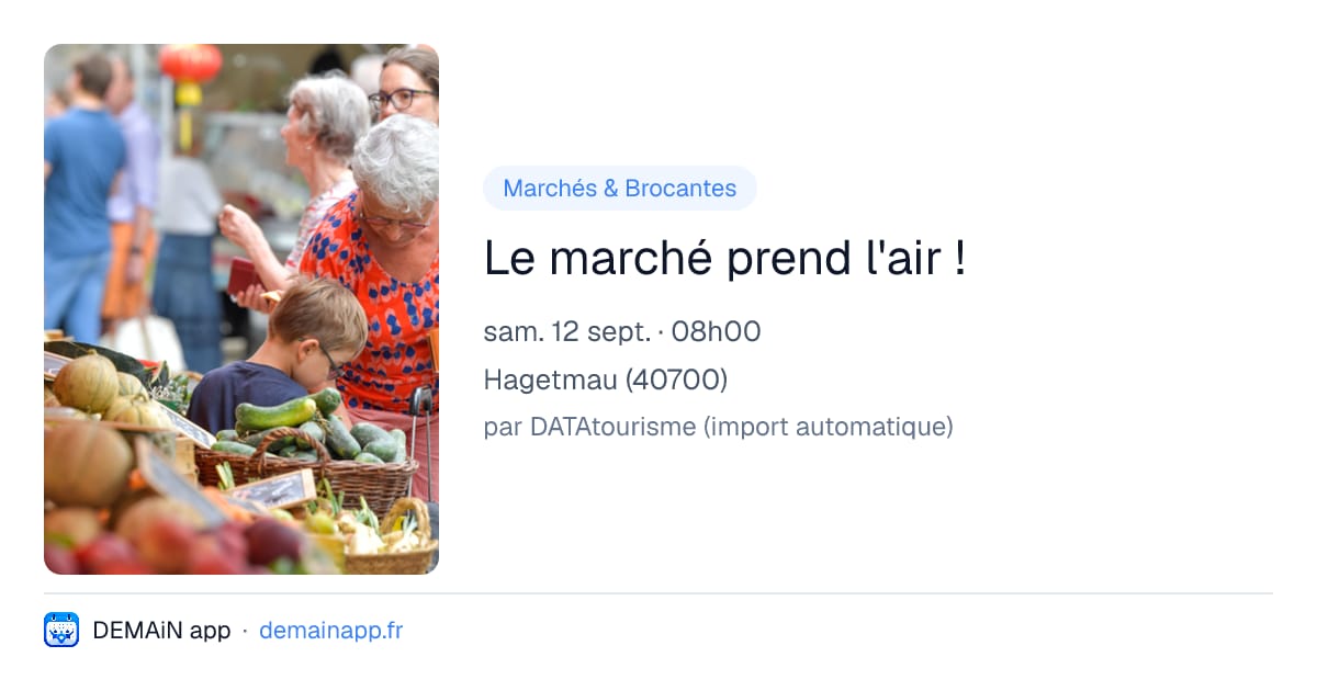 Le marché prend l'air ! — Hagetmau