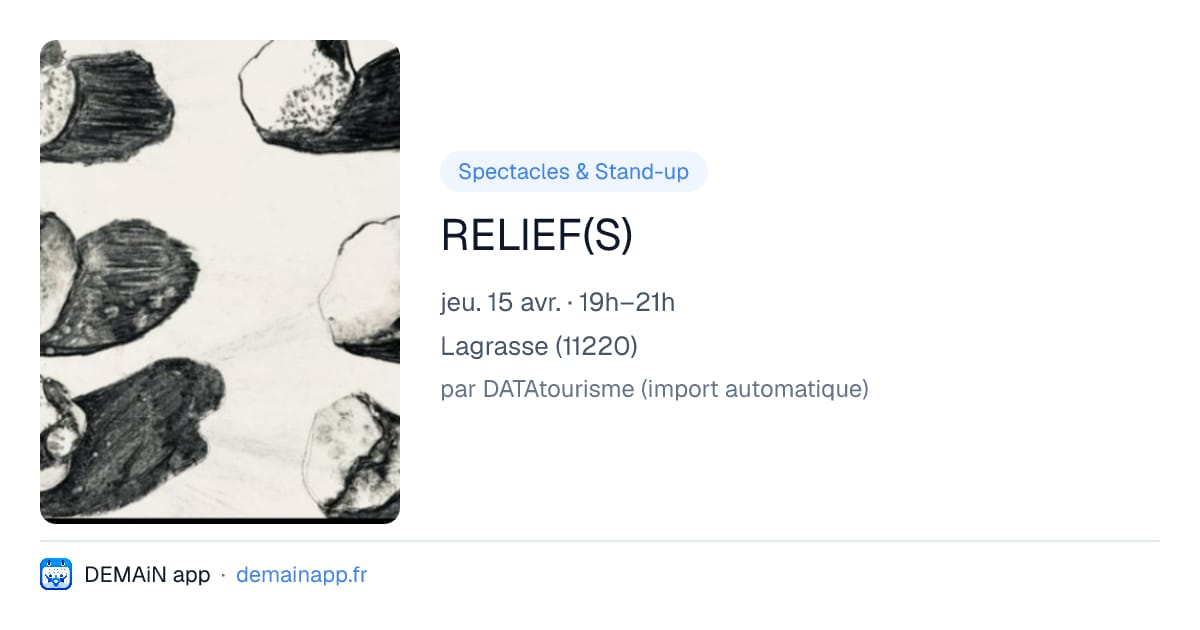 RELIEF(S) — Lagrasse