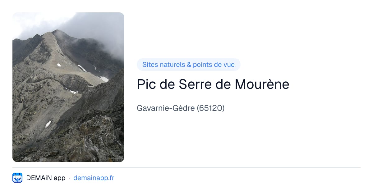 Pic de Serre de Mourène — Gavarnie-Gèdre