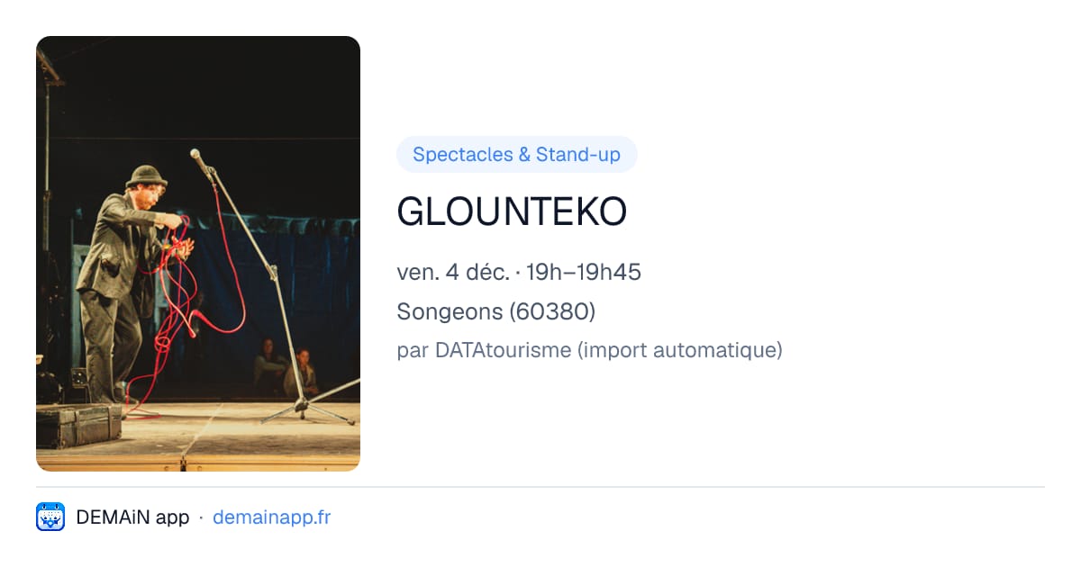 GLOUNTEKO — Songeons
