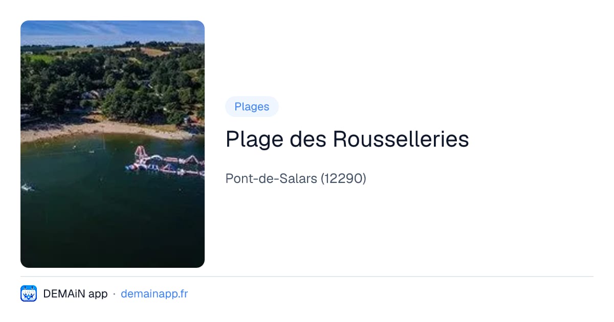Plage des Rousselleries — Pont-de-Salars