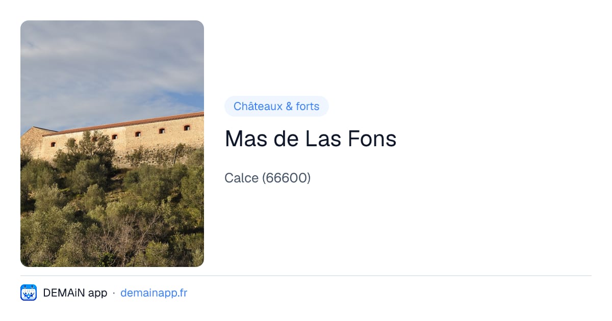Mas de Las Fons — Calce