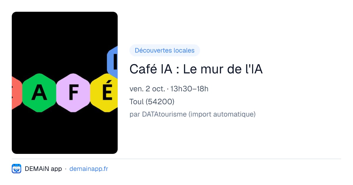Café IA : Le mur de l'IA — Toul