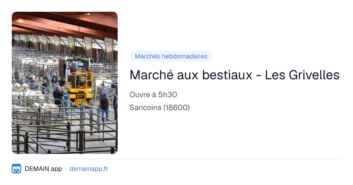 Marché aux bestiaux - Les Grivelles — Sancoins