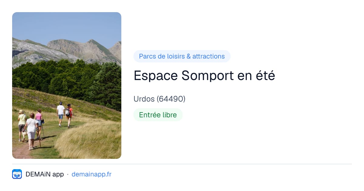 Espace Somport en été — Urdos