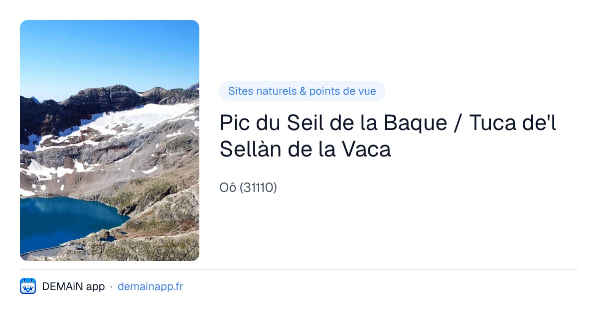 Pic du Seil de la Baque / Tuca de'l Sellàn de la Vaca — Oô